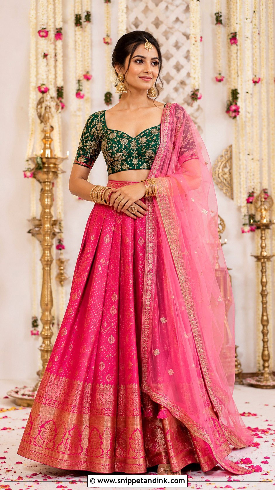 Silk Lehenga Choli - Snippet and Ink - 25 Indian Wedding Dresses for Women