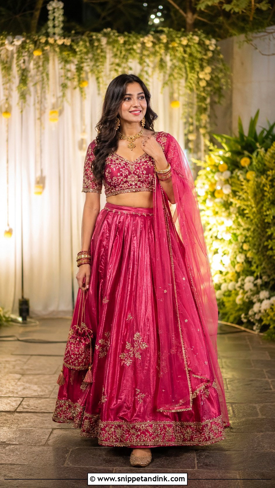 Silk Lehenga For Bride Sister - Snippet and Ink - 25 Mehndi Dresses for Bride Sister