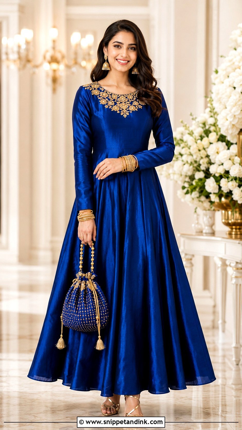 Silk Long Frock for Wedding - Snippet and Ink - 25 Long Frock Designs for Wedding