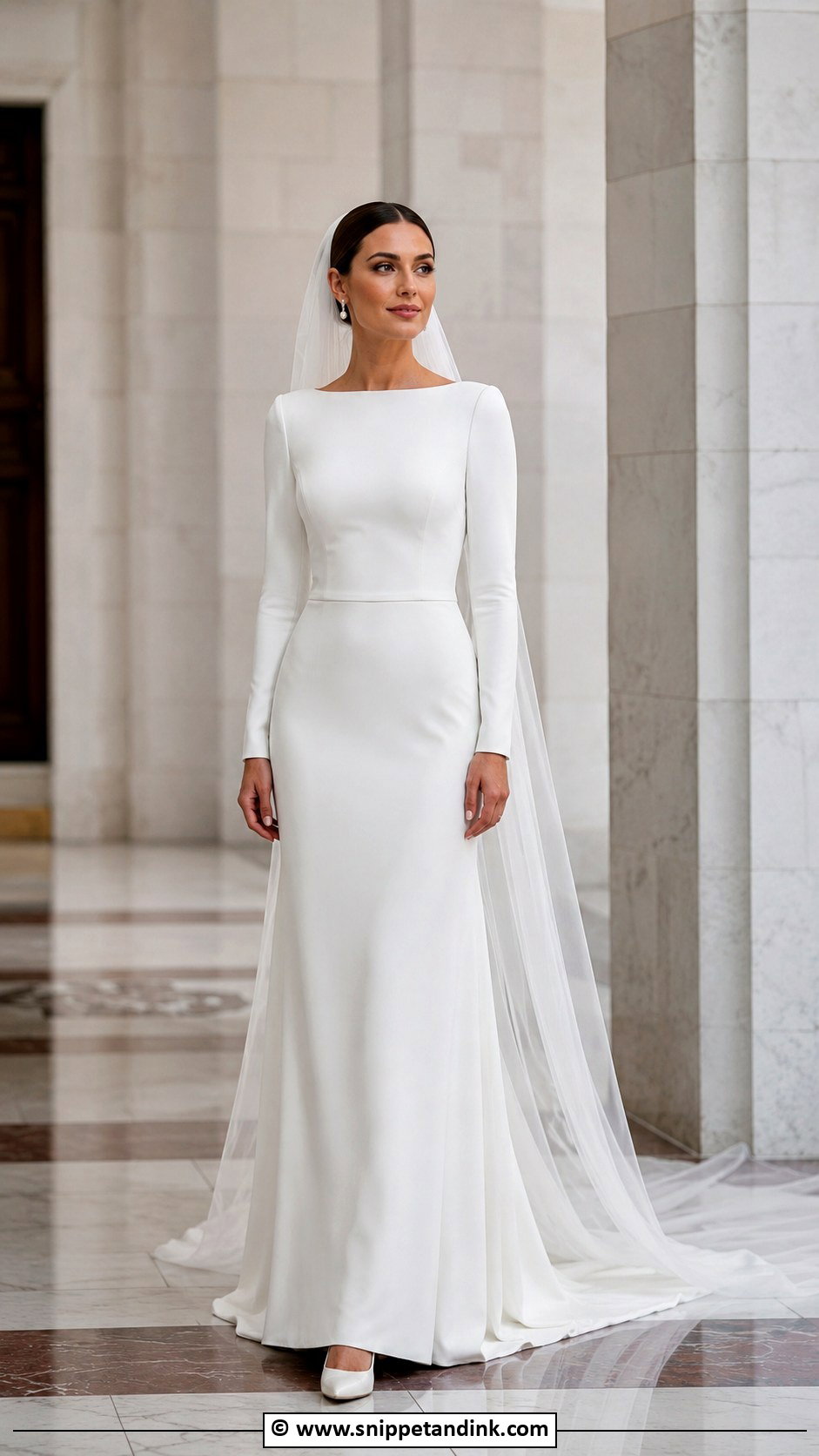 Silk Long Sleeve Wedding Dress - Snippet and Ink - 35 Silk Wedding Dress Ideas