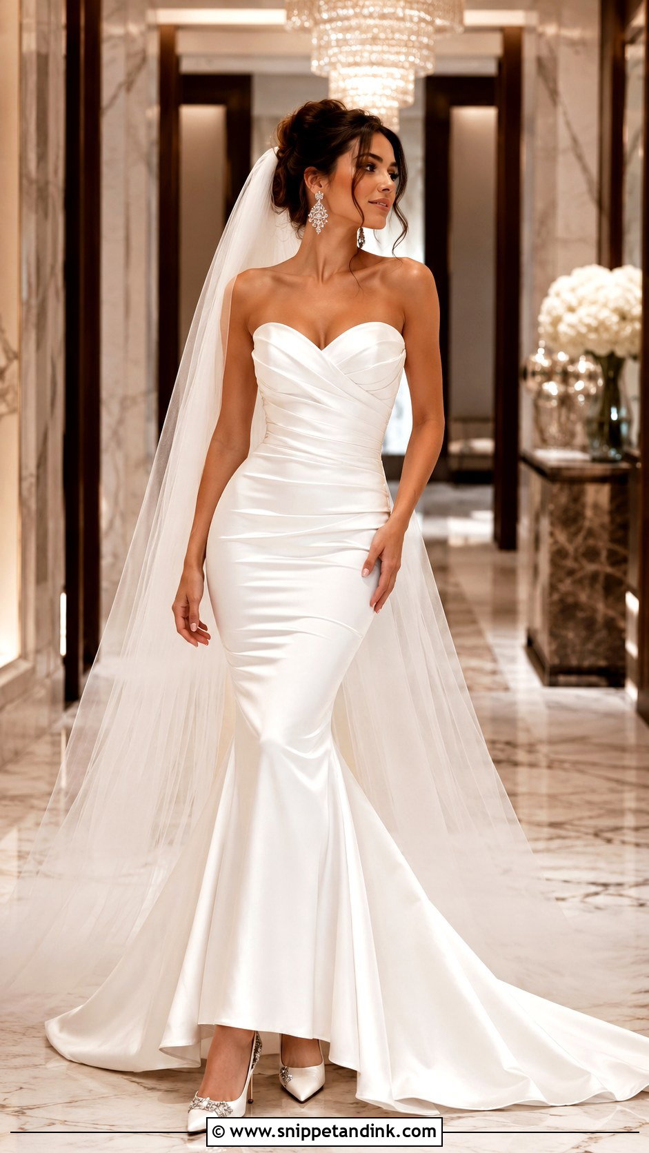 Silk Mermaid Wedding Dress - Snippet and Ink - 25 Silk Wedding Dresses