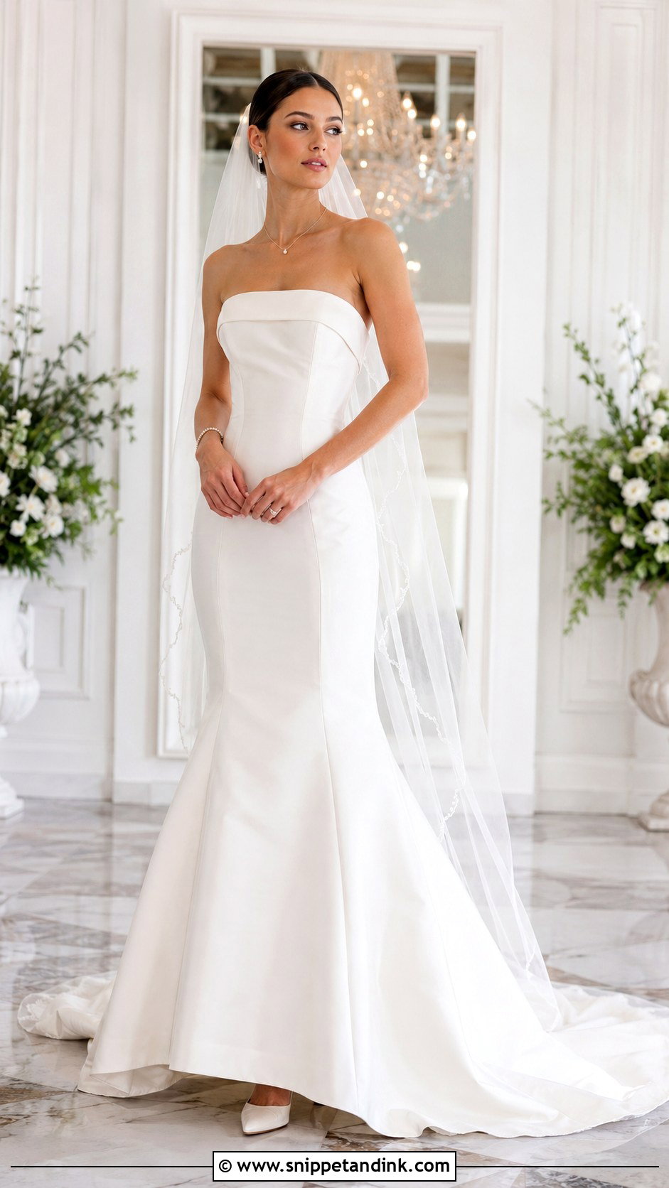 Silk Mermaid Wedding Gown - Snippet and Ink - 25 Silk Wedding Gown Ideas