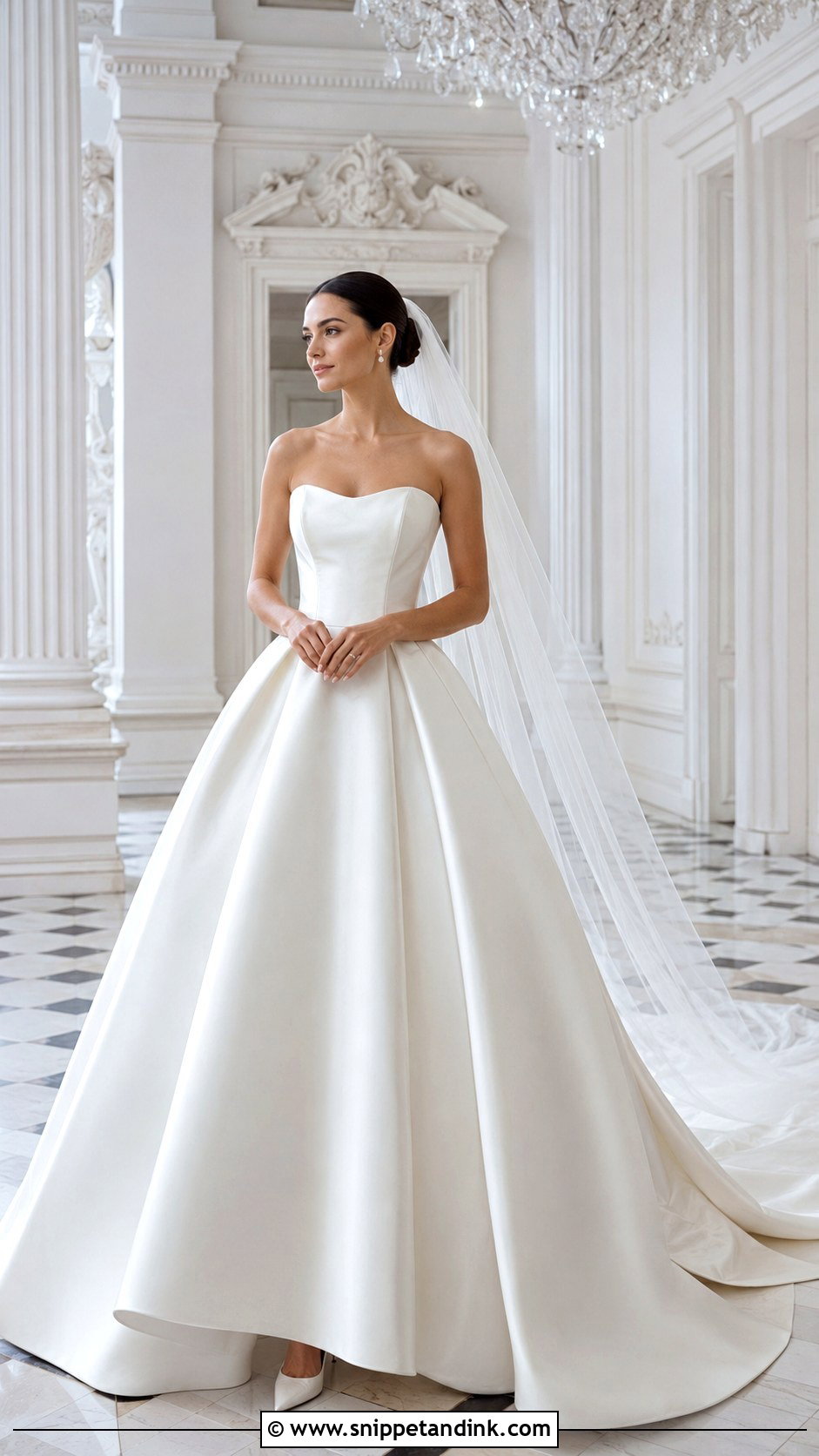 Silk Mikado Ball Gown Wedding Dress - Snippet and Ink - 20 Expensive Wedding Dresses