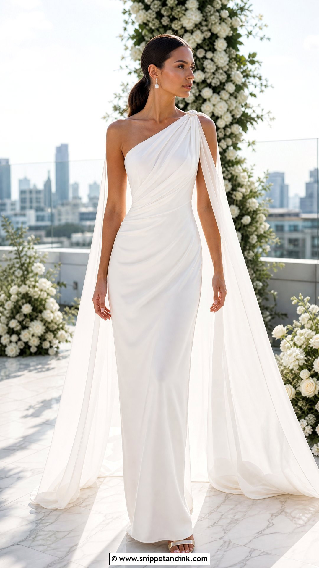 Silk One Shoulder Wedding Dress - Snippet and Ink - 20 Satin Simple Silk Wedding Dress Ideas