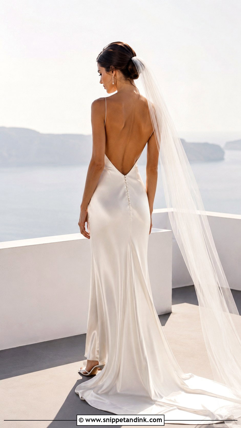 Silk Open Back Wedding Dress - Snippet and Ink - 25 Silk Wedding Dresses