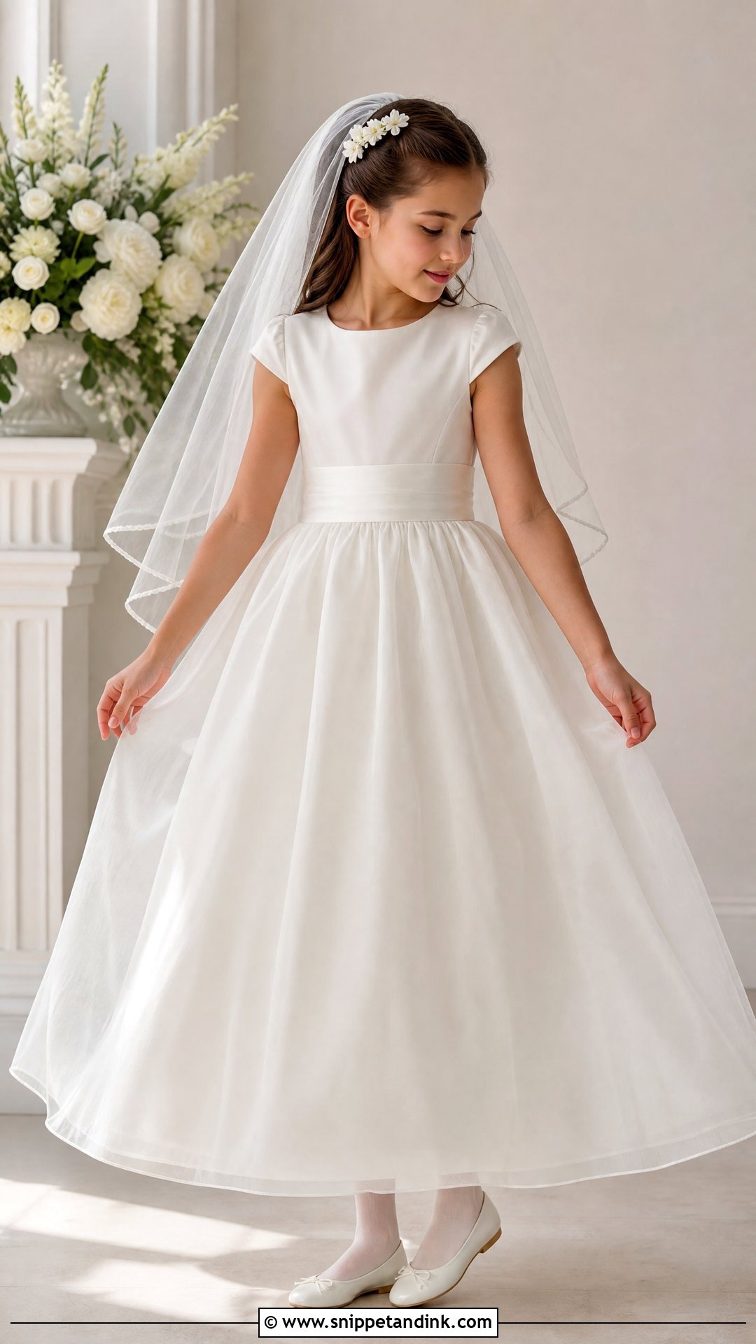 Silk Organza First Communion Dress - Snippet and Ink - 20 Designer First Communion Dresses