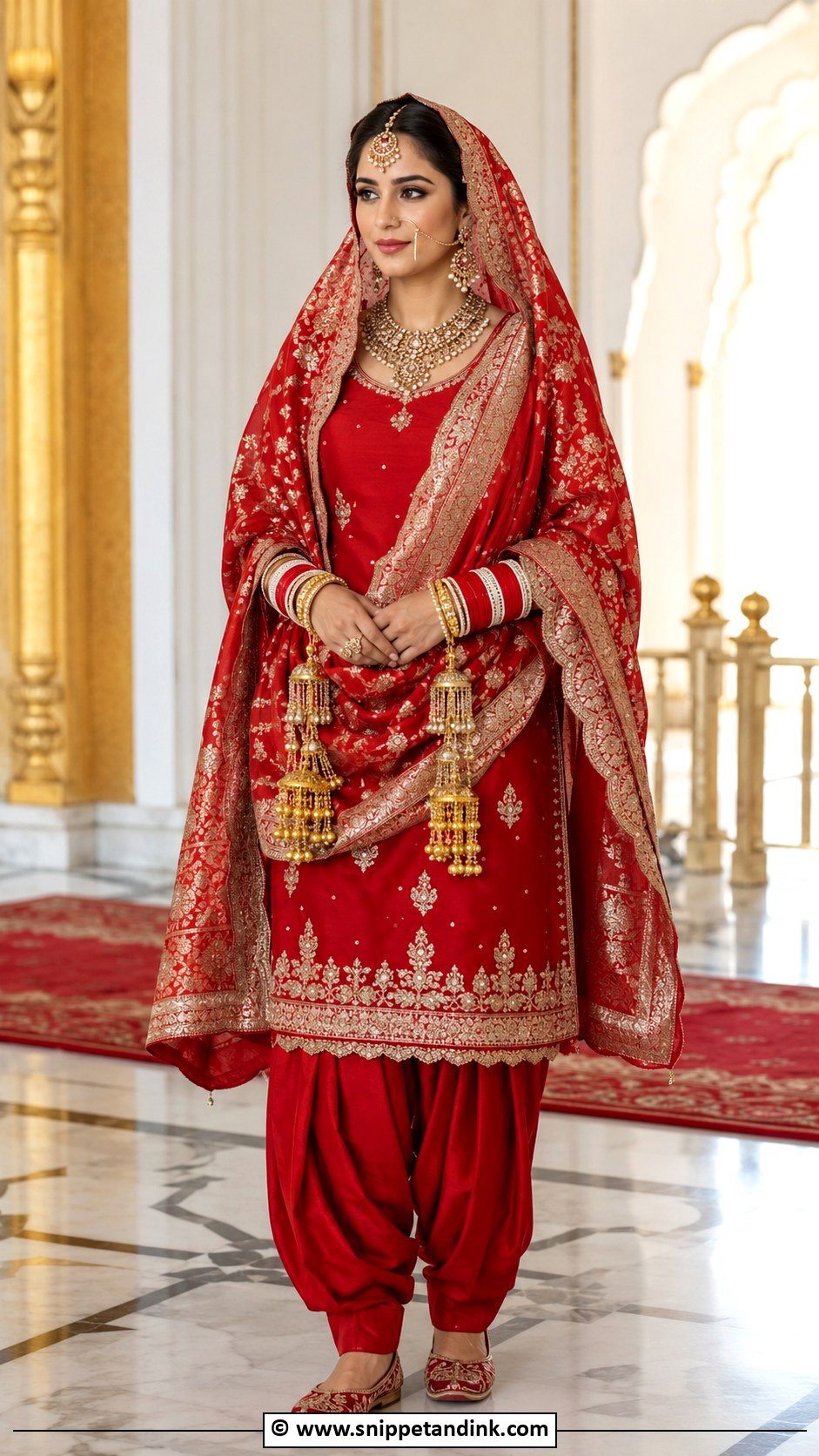 Silk Punjabi Bridal Suit - Snippet and Ink - 25 Bridal Suits Punjabi Sikh Bride