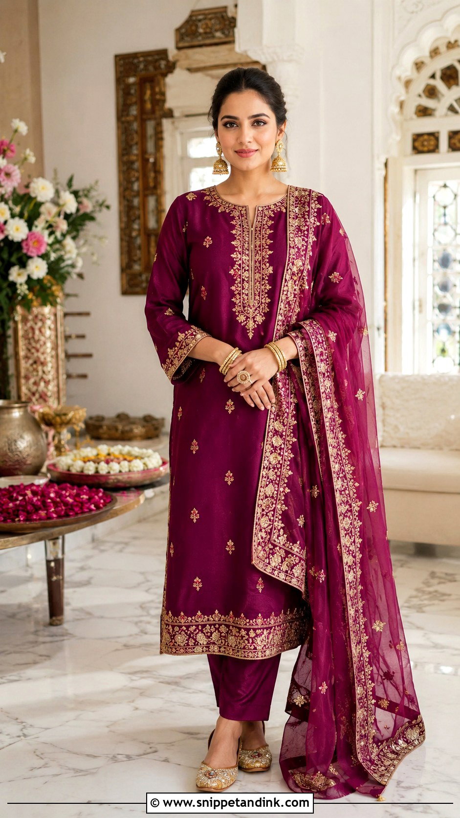 Silk Salwar Kameez - Snippet and Ink - 25 Traditional Indian Dresses for Wedding