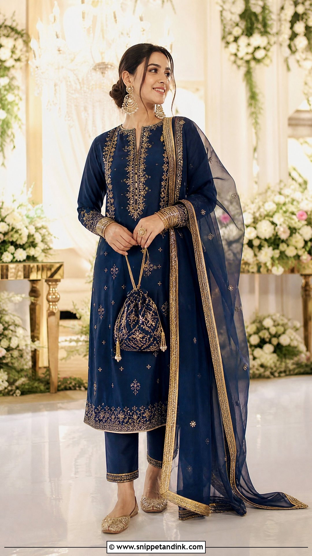 Silk Salwar Kameez Wedding Look - Snippet and Ink - 25 Traditional Dress for Wedding Ideas