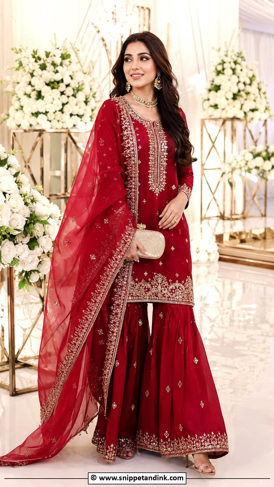 Silk Sarara Suit - Snippet and Ink - 30 Sarara Dress Indian Weddings Ideas