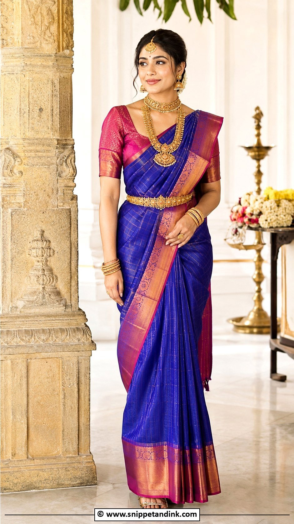 Silk Saree Dress - Snippet and Ink - 30 Desi Wedding Dresses