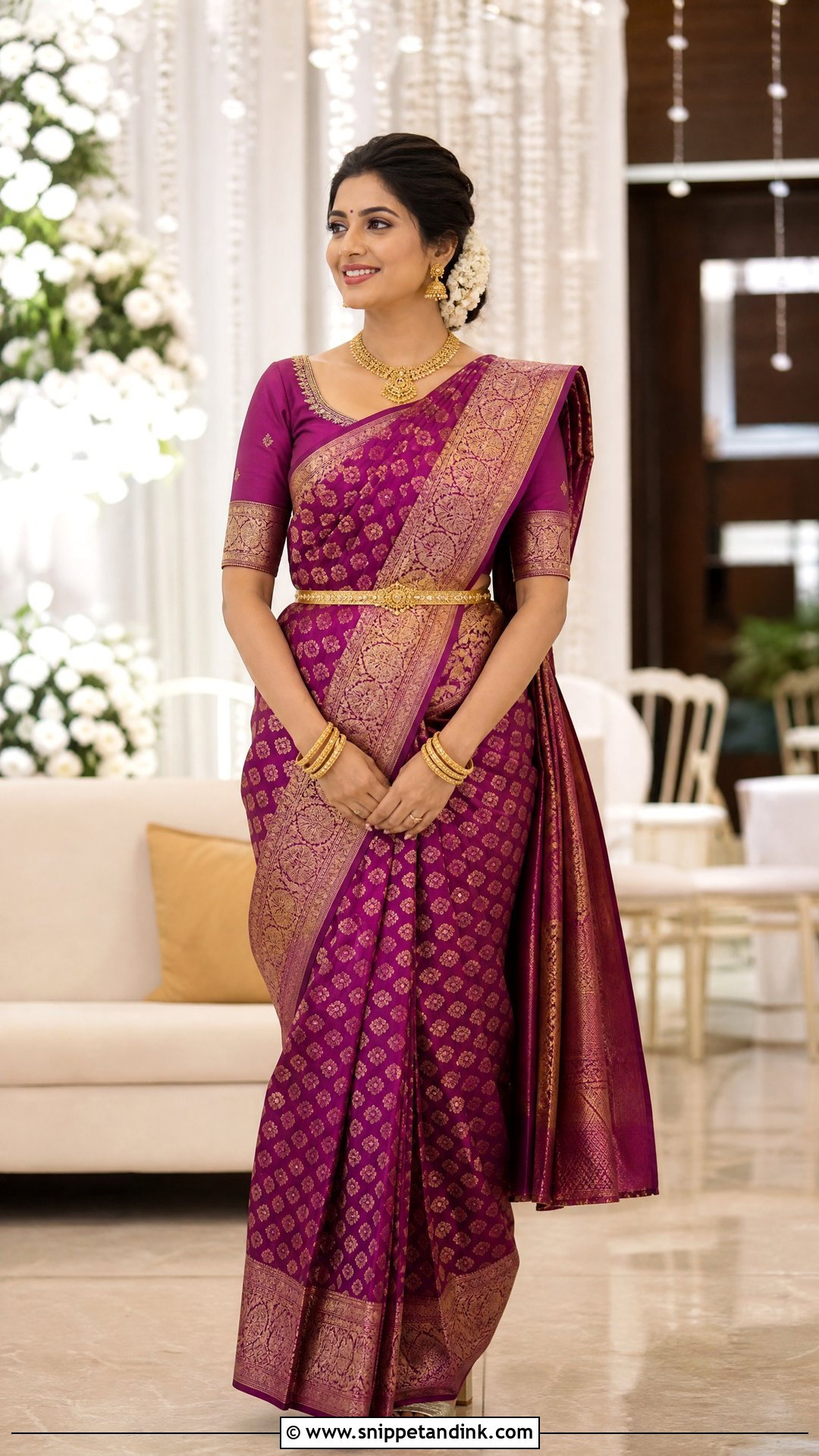 Silk Saree For Engagement - Snippet and Ink - 20 Indian Pre Wedding Outfit Ideas