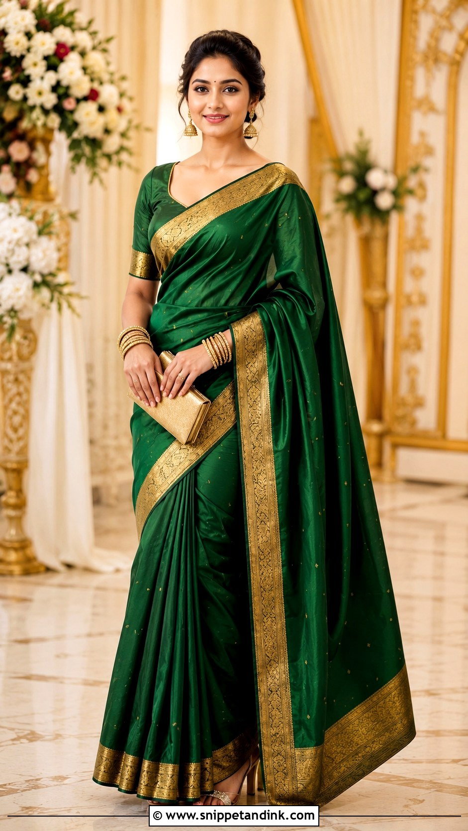 Silk Saree For Indian Wedding - Snippet and Ink - 25 Indian Friends Wedding Outfit Ideas