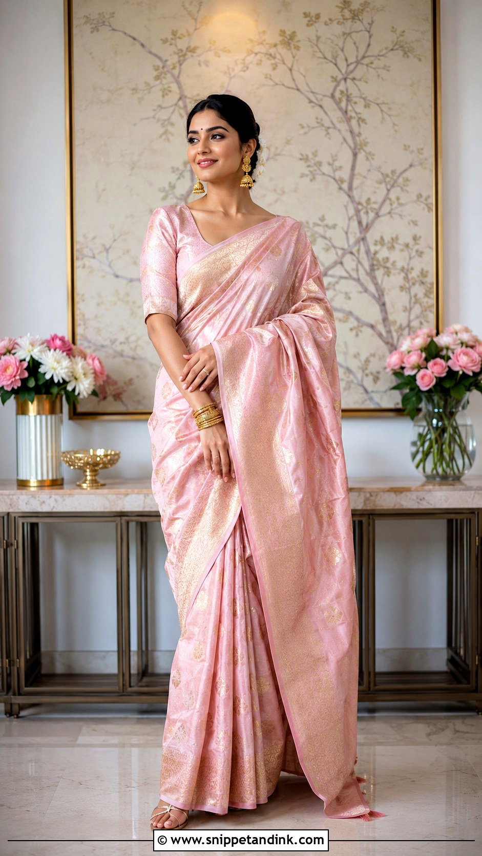 Silk Saree For Roka Bride - Snippet and Ink - 25 Roka Dresses for Bride