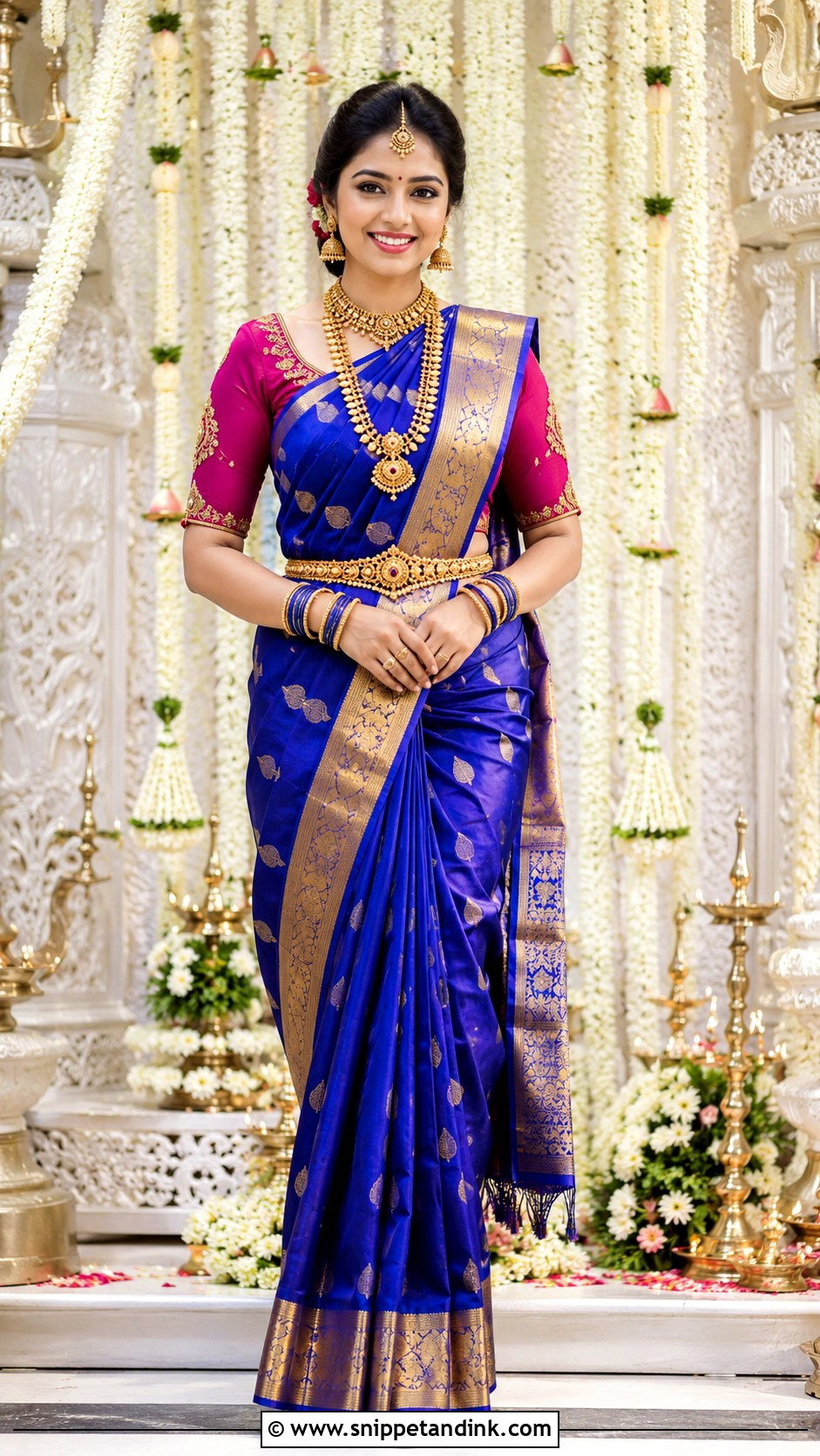 Silk Saree For South Indian Wedding - Snippet and Ink - 25 Trending Indian Outfits for Wedding