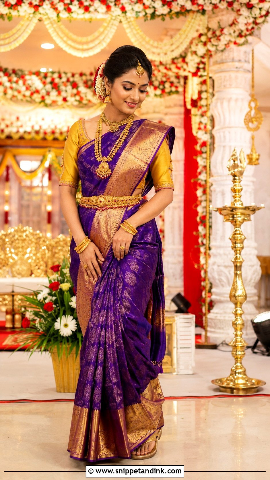 Silk Saree For South Indian Wedding - Snippet and Ink - 25 Indian Weddings Shadi Outfits