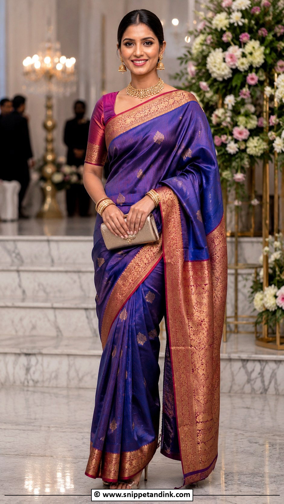 Silk Saree Marriage Outfit - Snippet and Ink - 30 Marriage Outfits for Women