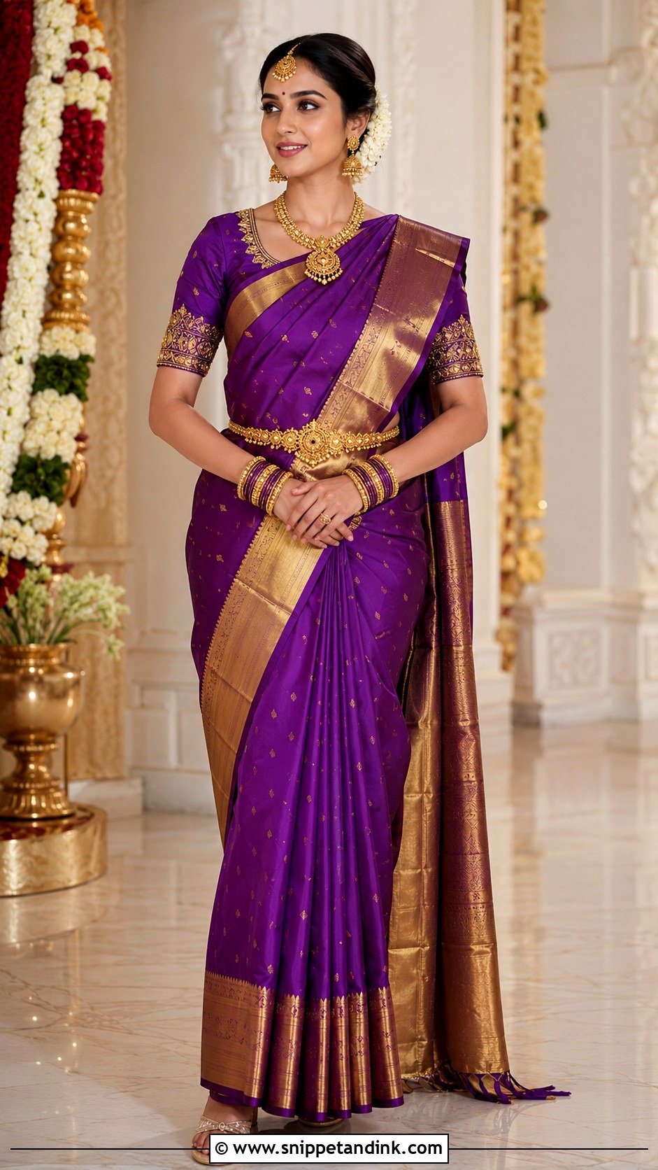 Silk Saree Outfit - Snippet and Ink - 25 Desi Wedding Shaadi Outfits