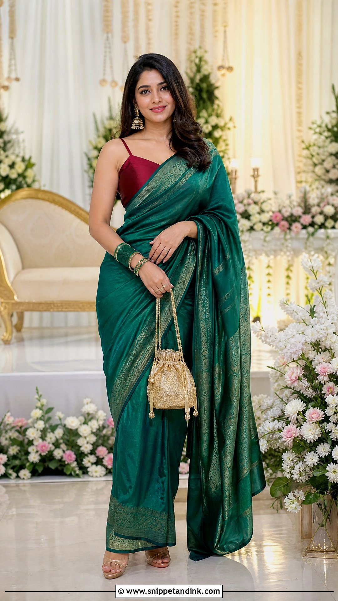 Silk Saree for Sisters Wedding - Snippet and Ink - 20 Outfit for Sisters Wedding Ideas