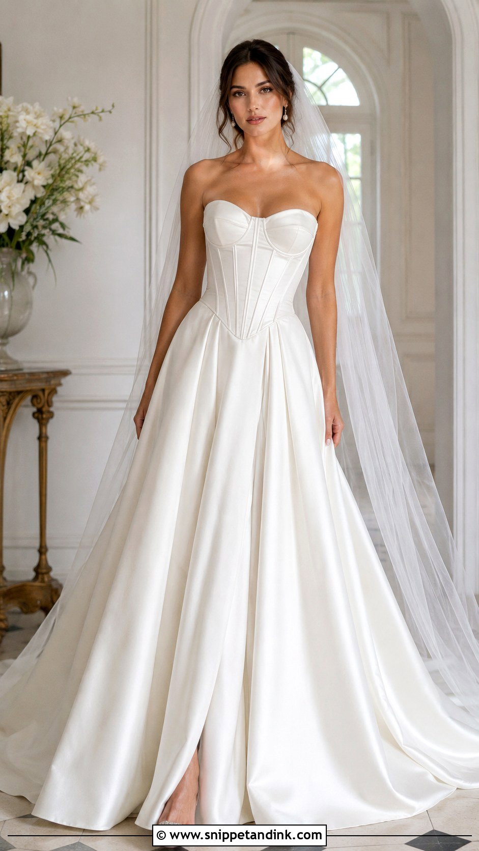 Silk Satin Wedding Dress - Snippet and Ink - 25 Silk Wedding Dresses