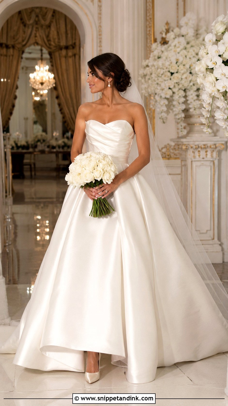 Silk Satin Wedding Dress Ballgown - Snippet and Ink - 20 Silk Wedding Dress Ballgown Ideas
