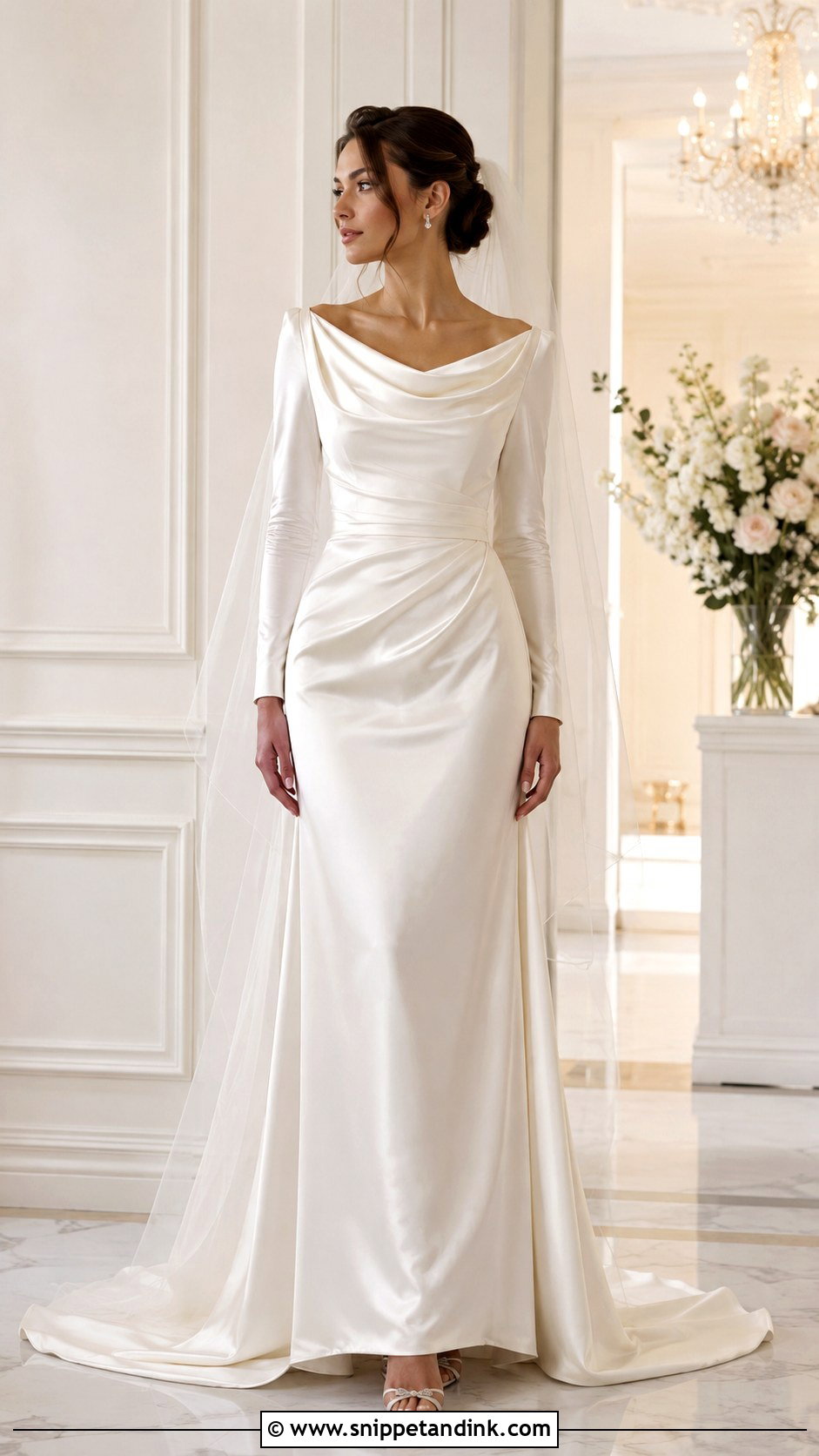 Silk Satin Wedding Dress With Sleeves - Snippet and Ink - 25 Silk Wedding Dress with Sleeves
