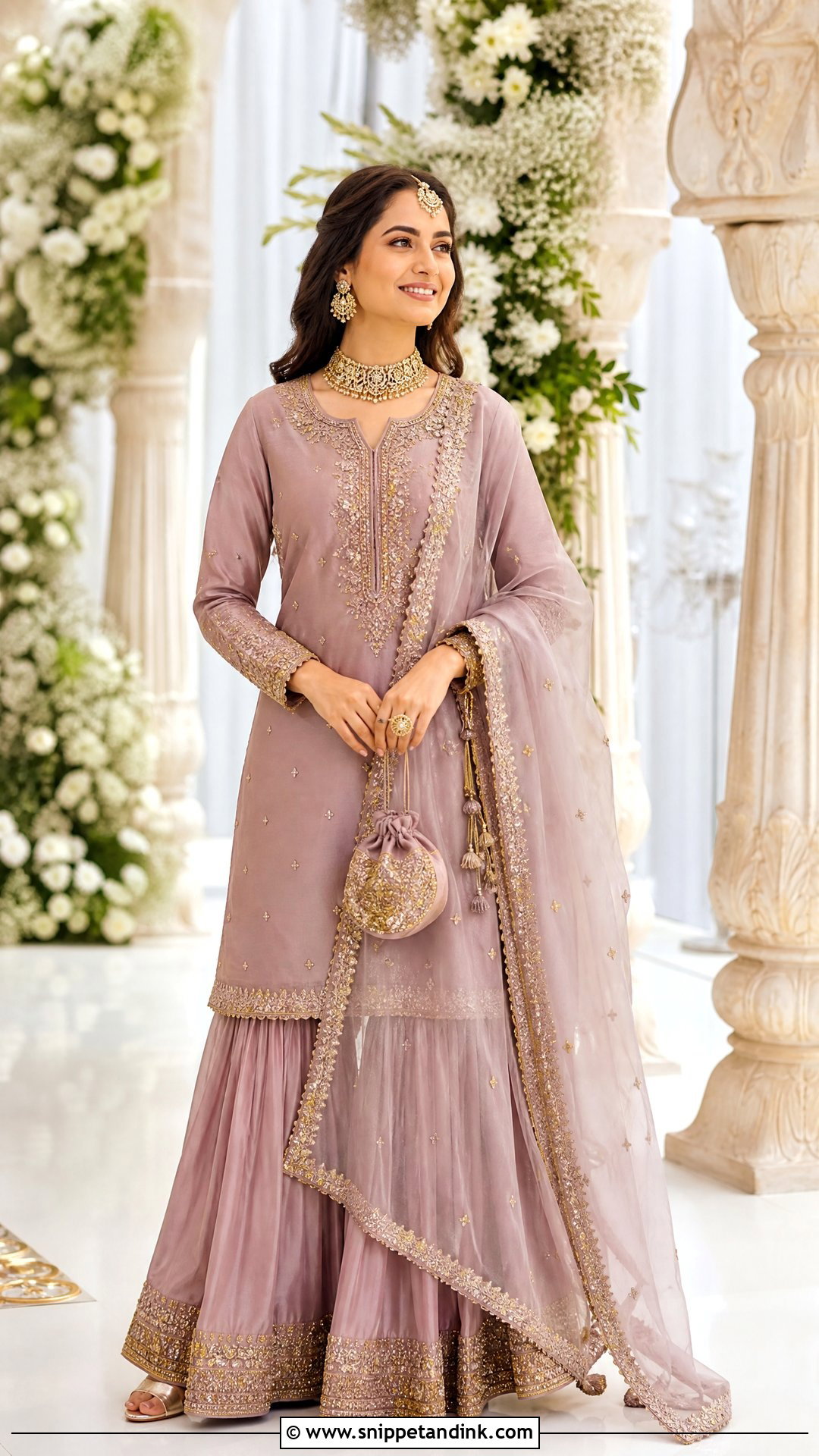 Silk Sharara Suit - Snippet and Ink - 25 Heavy Sharara Suits for Wedding