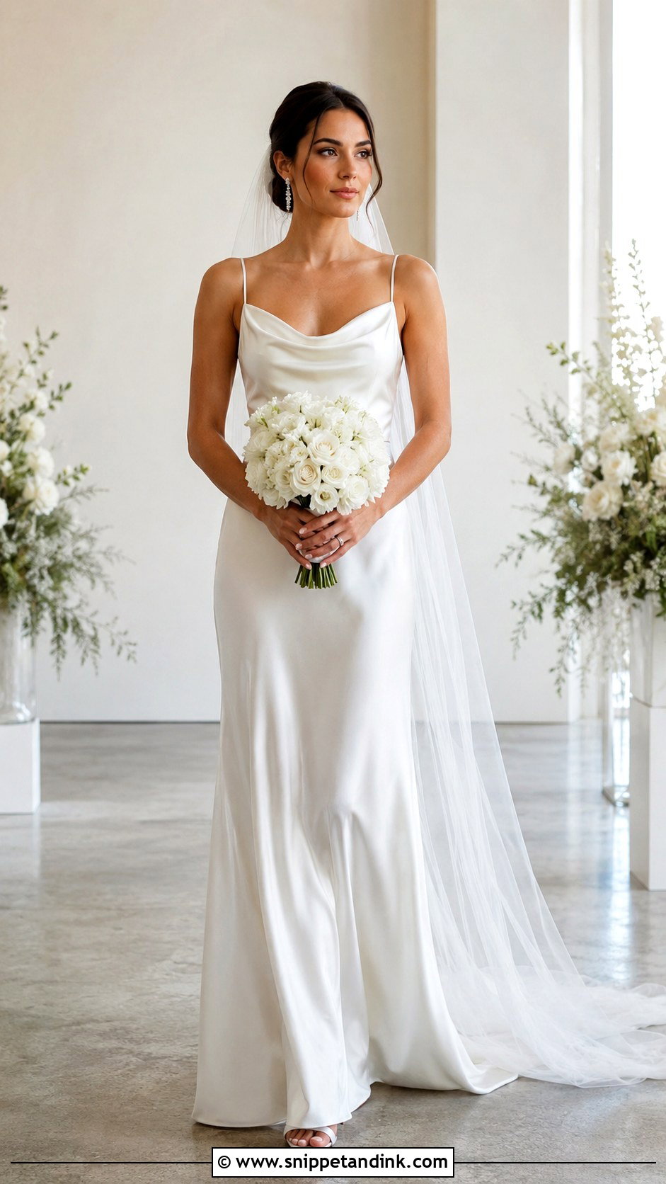 Silk Slip Bridal Dress - Snippet and Ink - 20 Classic Bridal Dress Ideas