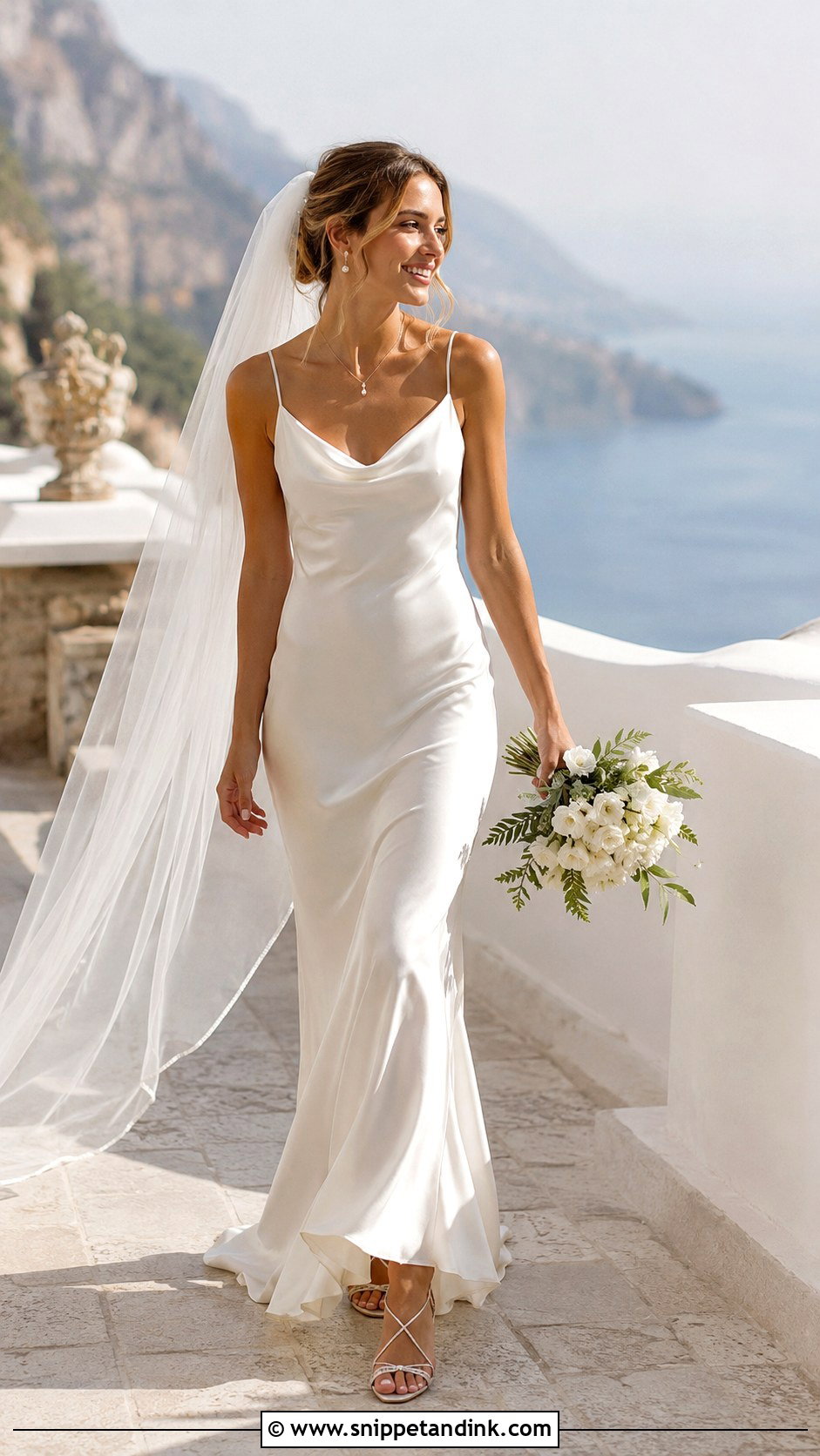 Silk Slip Bridal Dress Outfit - Snippet and Ink - 20 Bridal Clothes Ideas