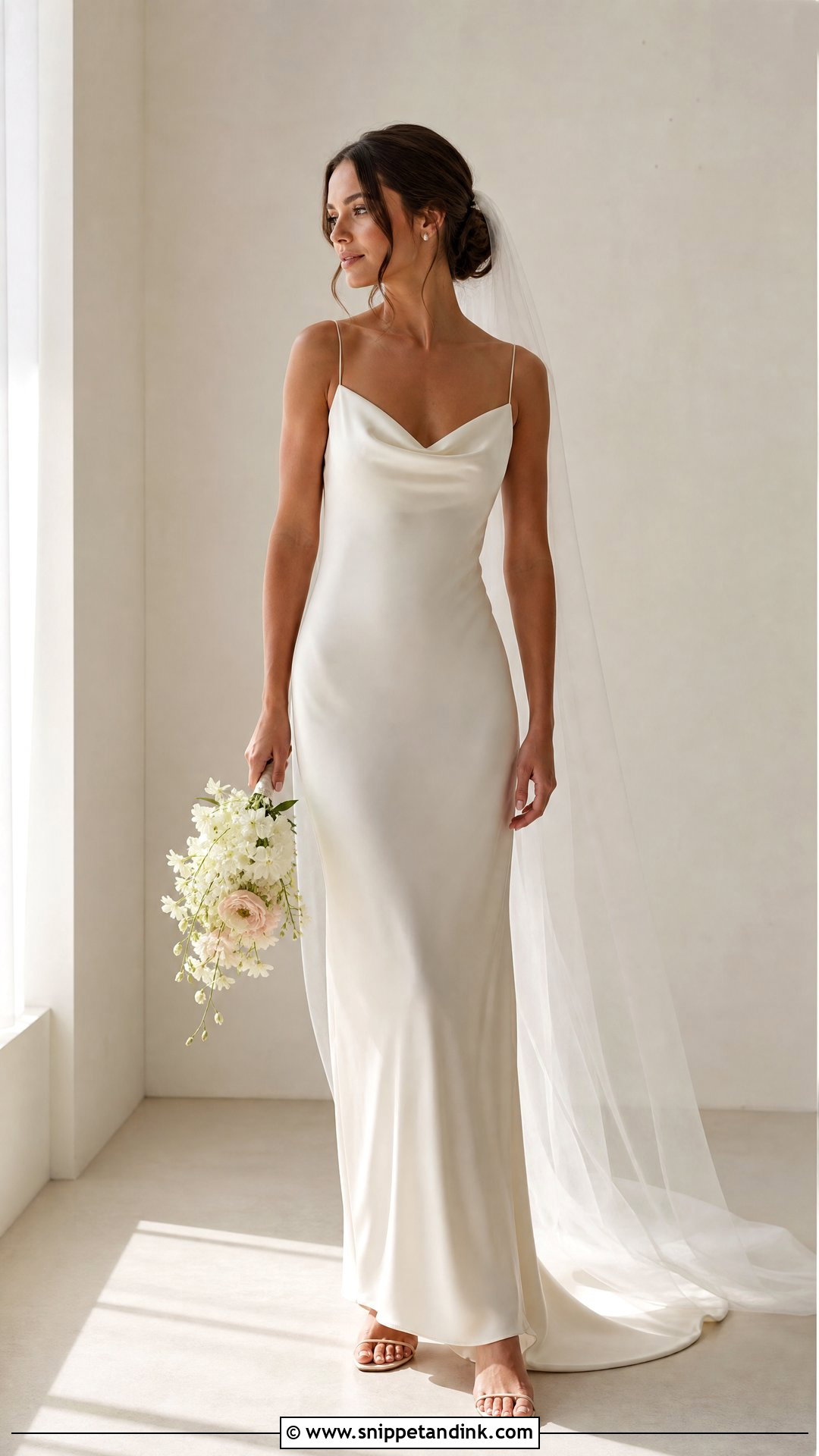 Silk Slip Bridal Dress - Snippet and Ink - 25 Luxury Bridal Dress Ideas
