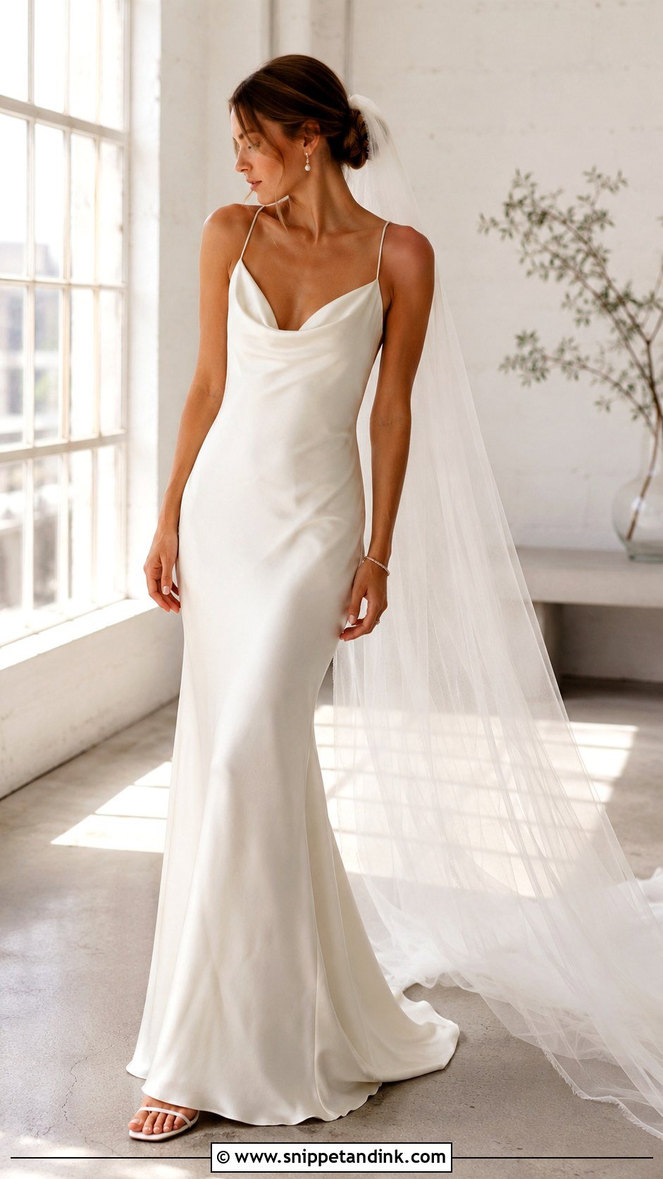 Silk Slip Bridal Gown - Snippet and Ink - 20 Modern Bridal Gowns