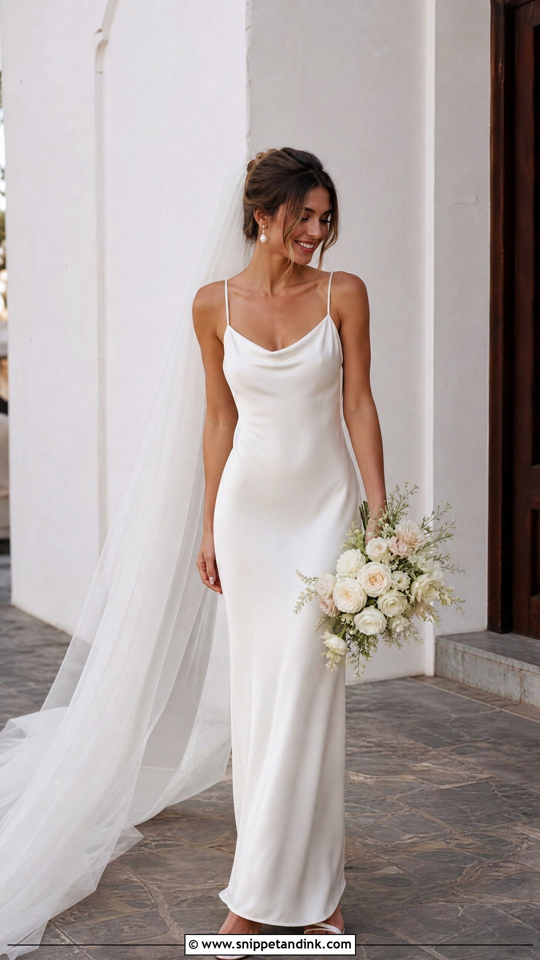 Silk Slip Bridal Gown - Snippet and Ink - 25 Elegant Bridal Gown Ideas