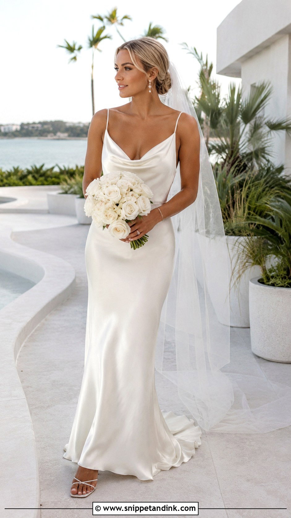 Silk Slip Bride Look - Snippet and Ink - 25 Timeless Bride Ideas
