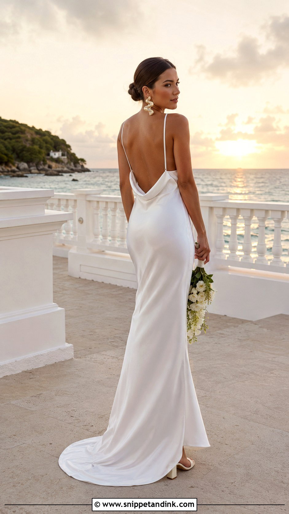 Silk Slip Caribbean Wedding Dress - Snippet and Ink - 20 Caribbean Wedding Dress Ideas