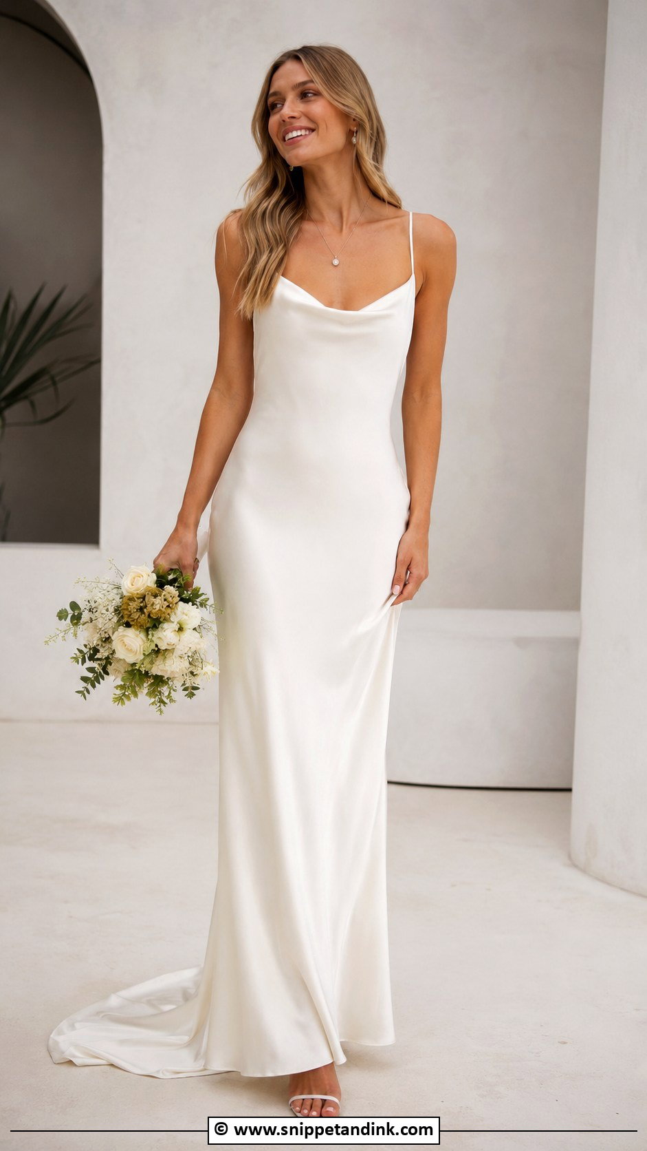 Silk Slip Designer Wedding Dress - Snippet and Ink - 30 Designer Wedding Dresses