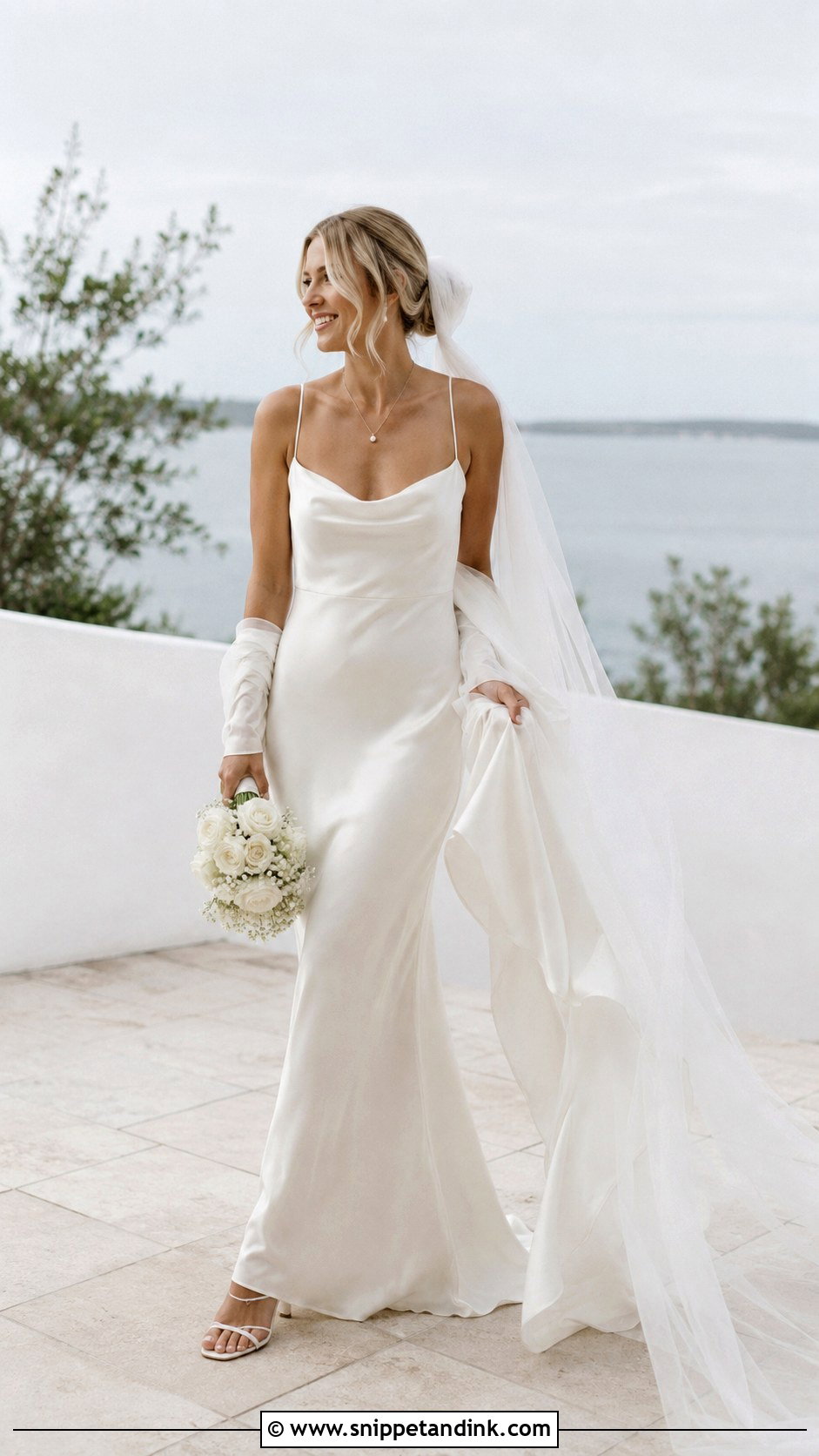 Silk Slip Dress Bride Outfit - Snippet and Ink - 20 2024 Bride Ideas