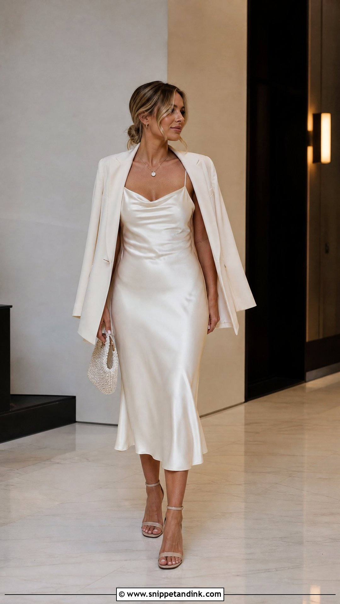 Silk Slip Dress Post Wedding Outfit - Snippet and Ink - 20 Post Wedding Outfit Ideas