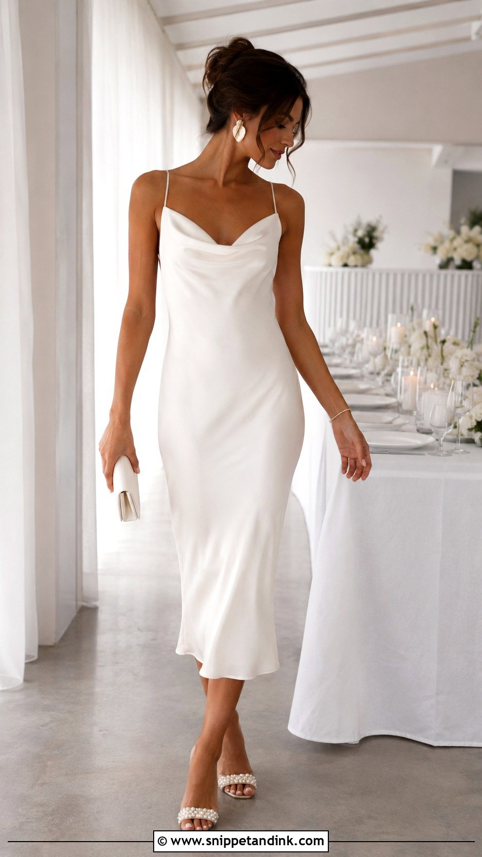 Silk Slip First Dance Dress - Snippet and Ink - 20 First Dance Dress Ideas