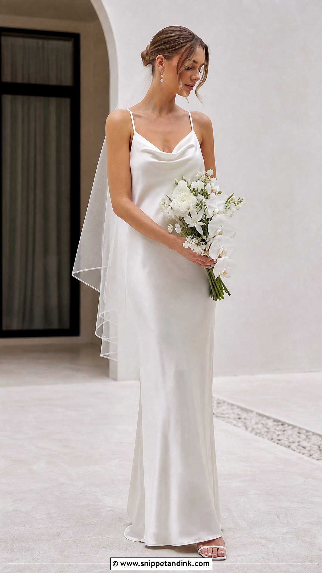 Silk Slip Straight Wedding Dress - Snippet and Ink - 20 Straight Wedding Dresses