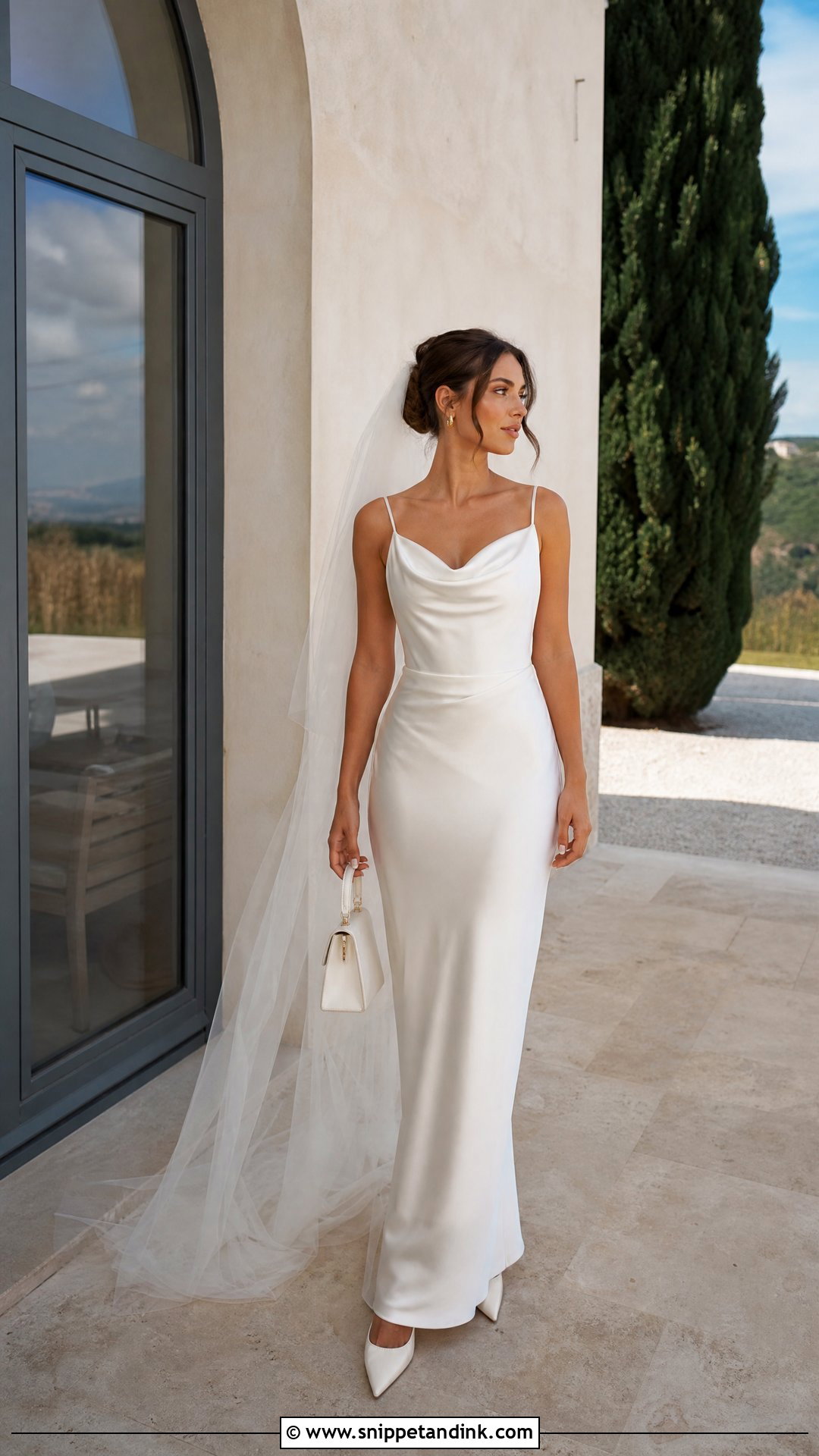Silk Slip Tuscan Wedding Dress - Snippet and Ink - 20 Tuscan Wedding Dress Ideas