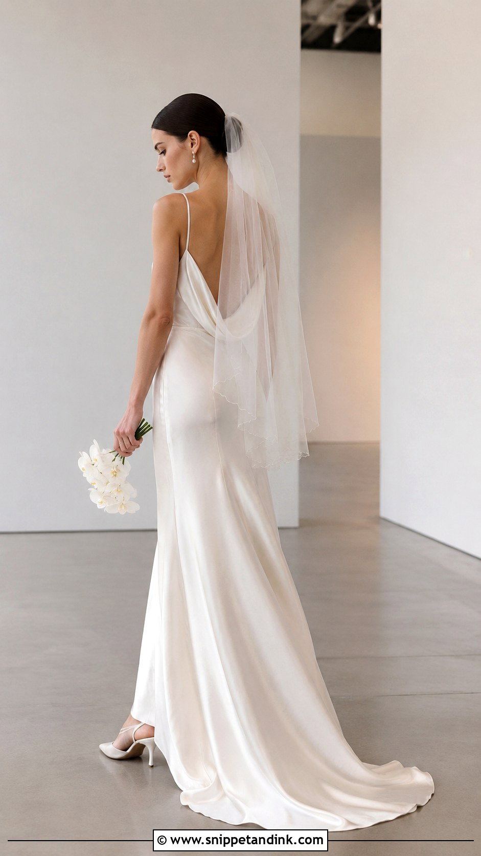 Silk Slip Vera Wang Wedding Dress - Snippet and Ink - 20 Vintage Vera Wang Wedding Dress Ideas