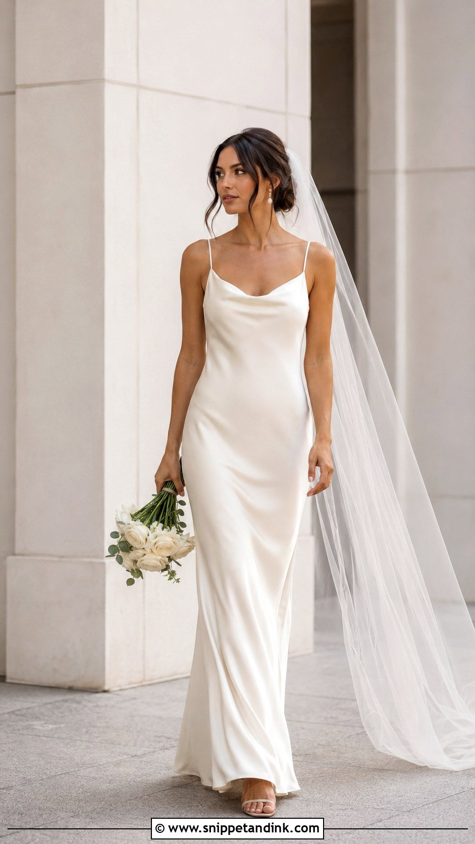Silk Slip Wedding Dress - Snippet and Ink - 25 Silk Wedding Dresses