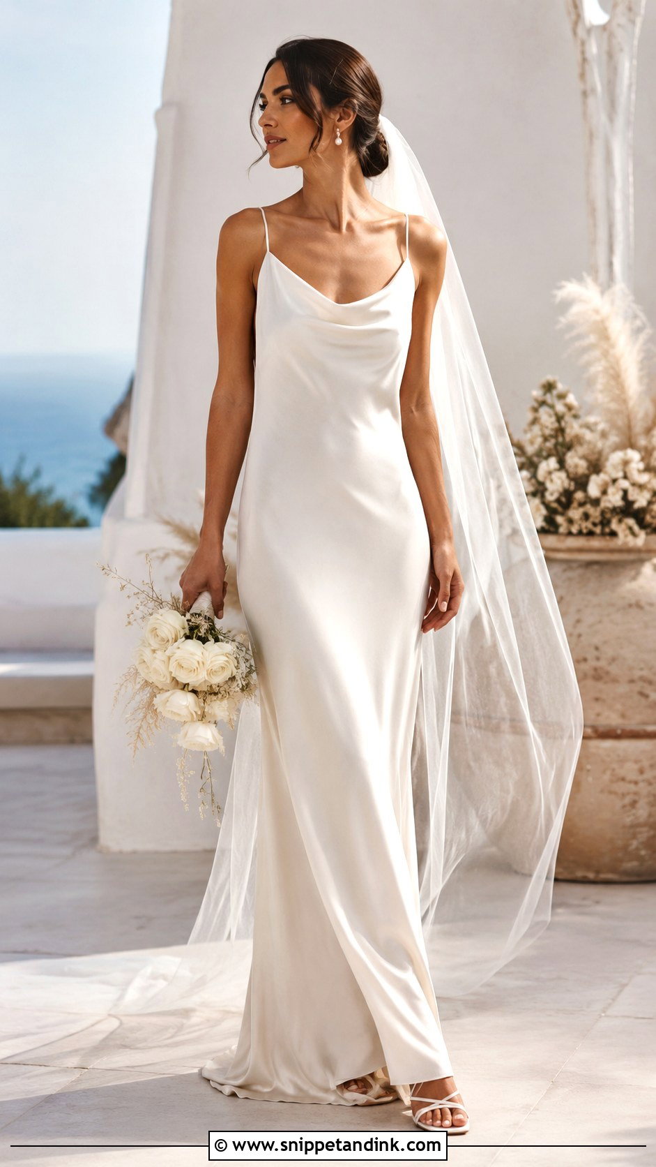 Silk Slip Wedding Dress - Snippet and Ink - 25 Modern Timeless Wedding Dress Ideas