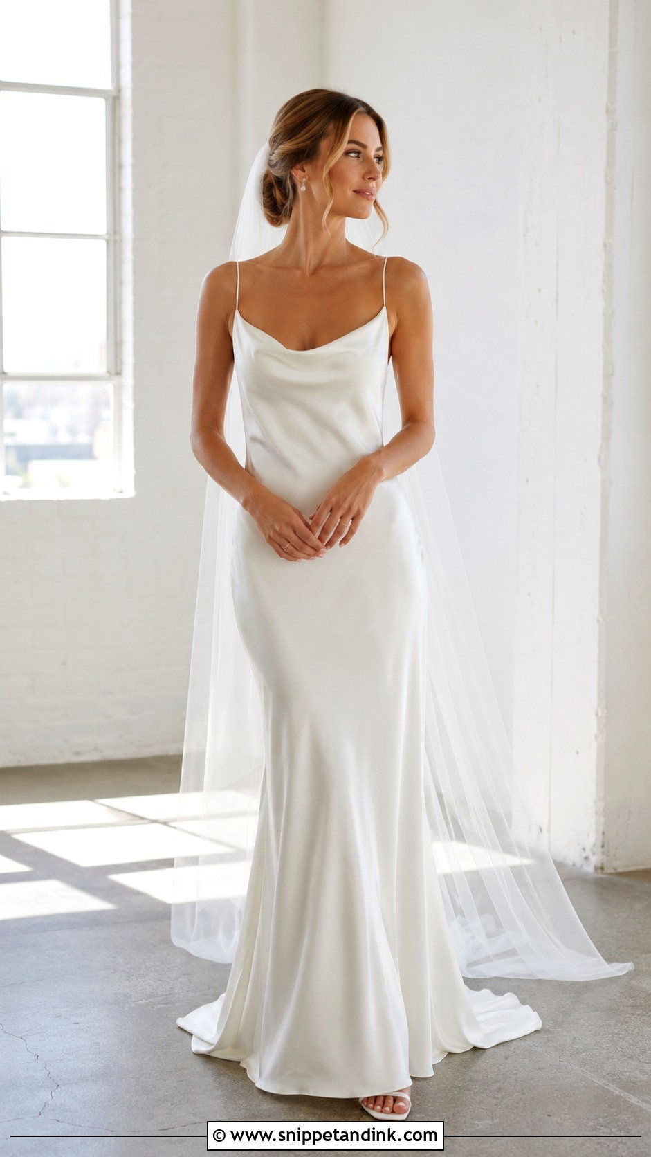 Silk Slip Wedding Dress - Snippet and Ink - 25 Classic Elegant Wedding Dresses