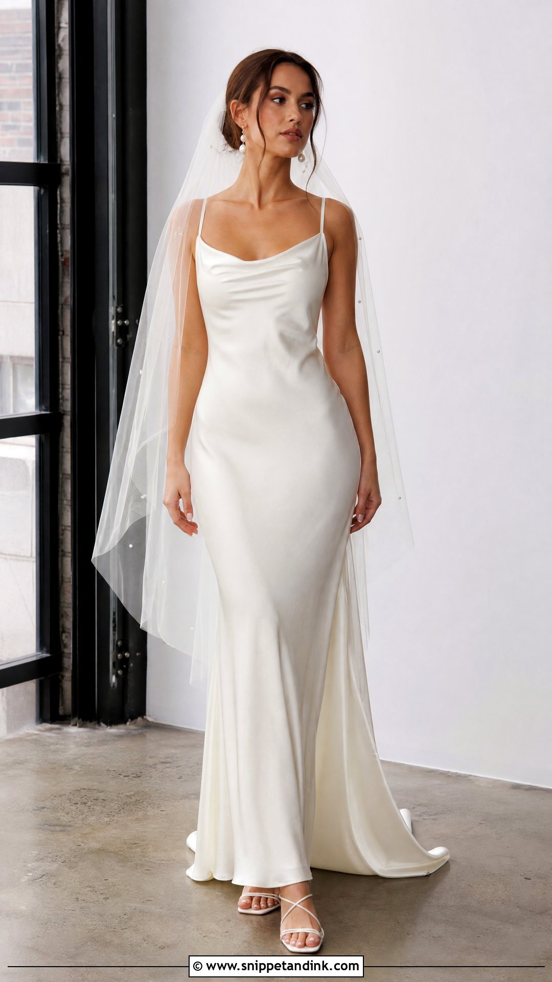Silk Slip Wedding Dress - Snippet and Ink - 25 Silky Wedding Dress Ideas