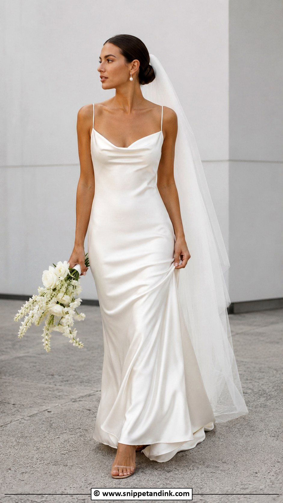 Silk Slip Wedding Dress - Snippet and Ink - 30 Luxury Wedding Dress Ideas