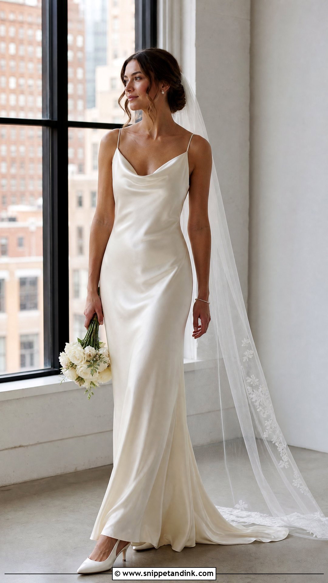 Silk Slip Wedding Dress - Snippet and Ink - 25 Vintage Timeless Wedding Dress Ideas