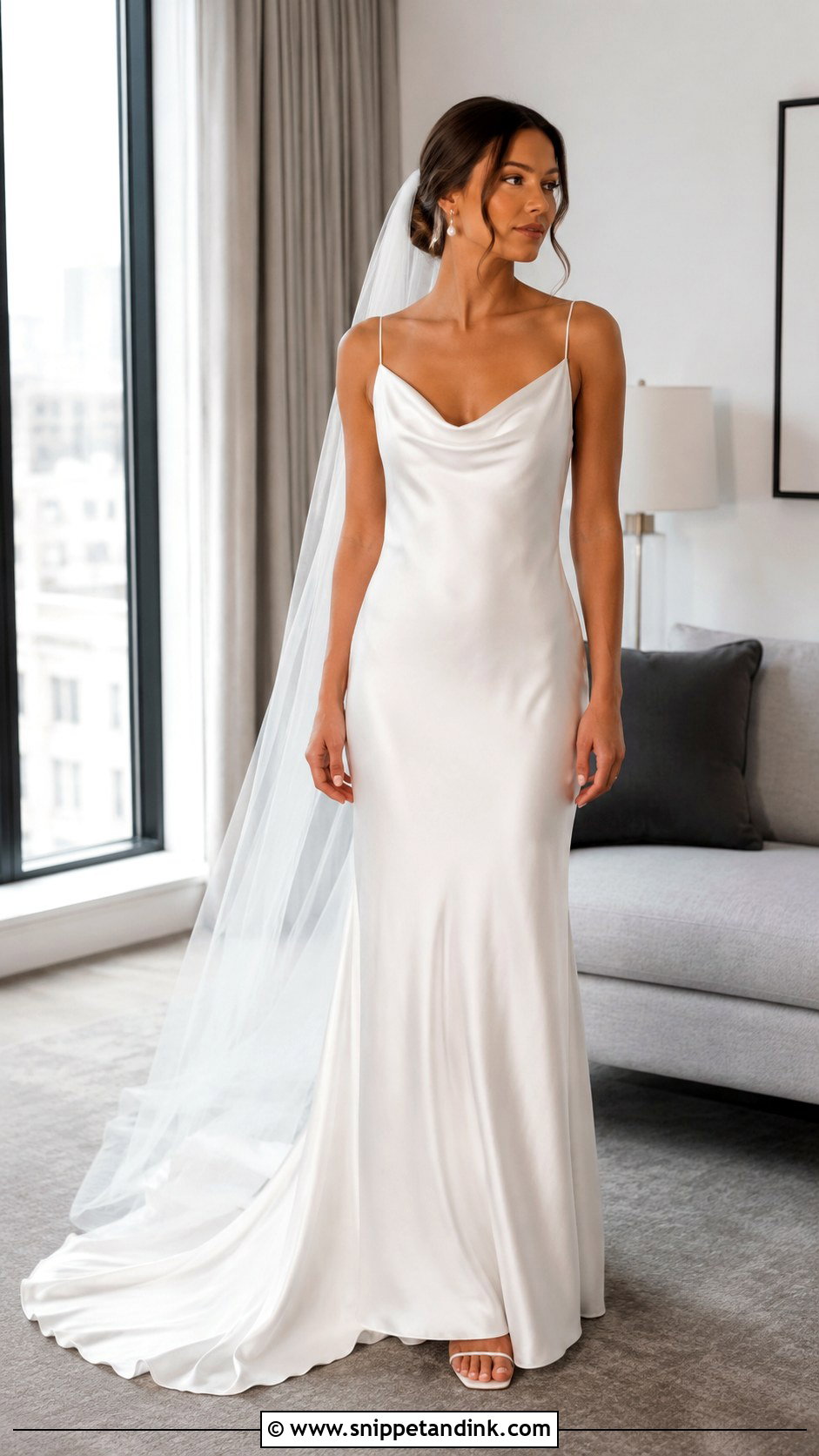 Silk Slip Wedding Dress - Snippet and Ink - 20 Classic Elegant Timeless Wedding Dress Ideas