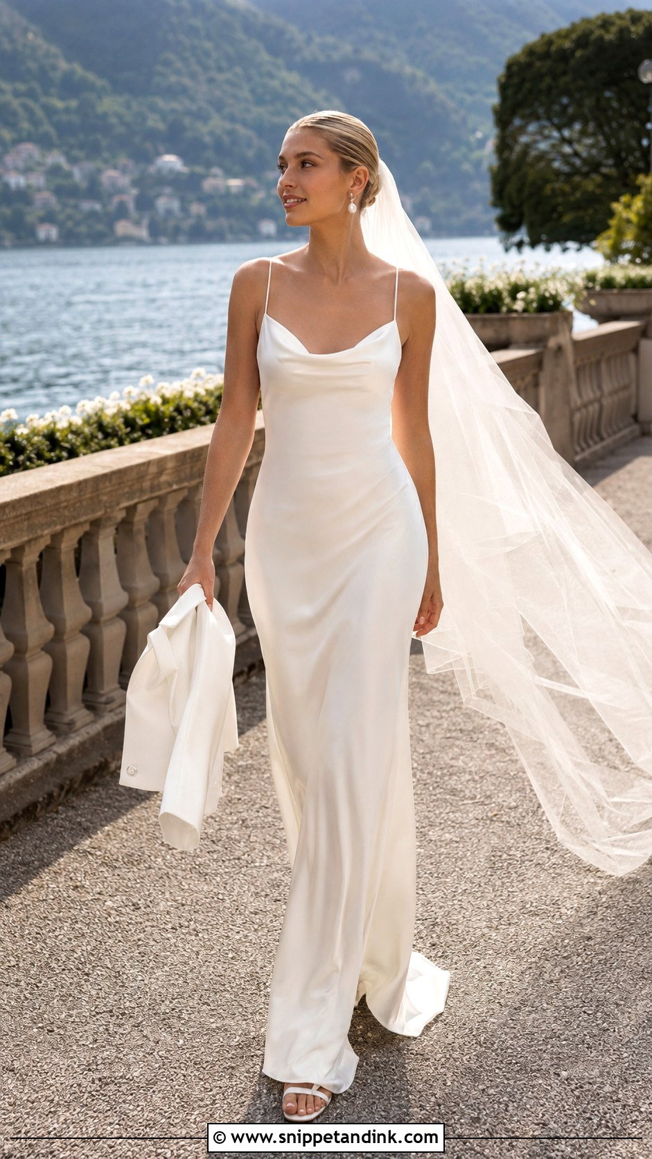 Silk Slip Wedding Dress - Snippet and Ink - 20 Italy Wedding Dresses