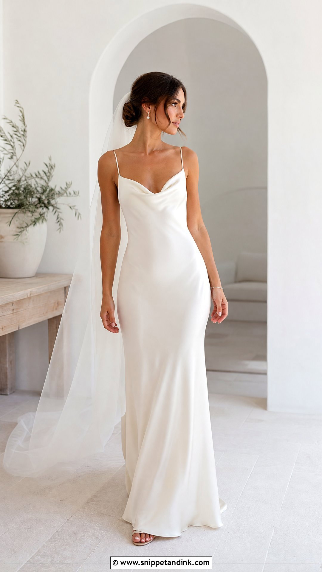 Silk Slip Wedding Dress - Snippet and Ink - 20 Simple Plain Wedding Dress Ideas